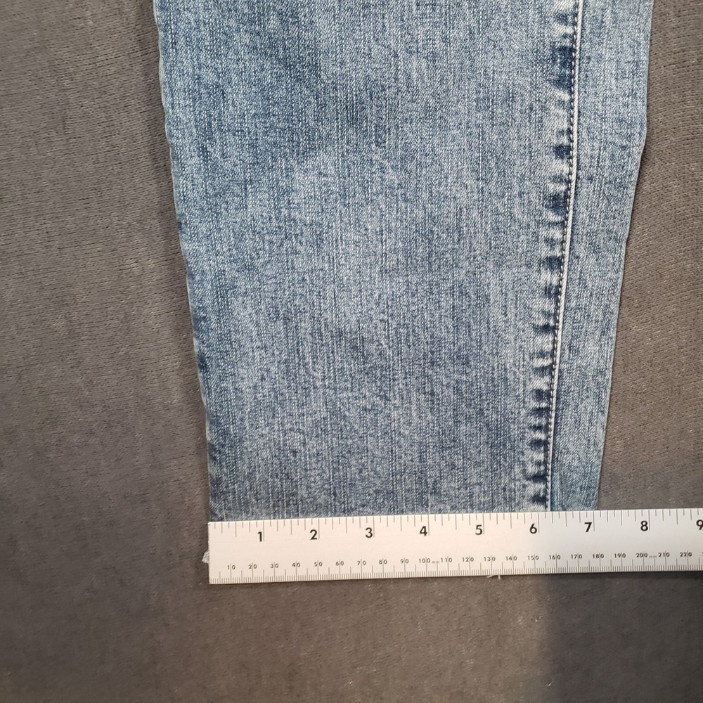 Torrid Crop Boyfriend Jeans Womens 14 Blue Vintage Stretch Raw Hem Denim - Picture 5 of 9